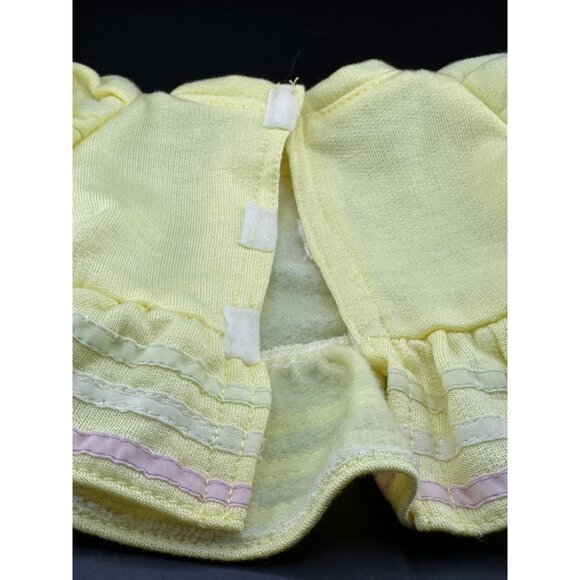 Cabbage Patch Kids Yellow HEART Shirt Dress Vtg 1983 Original Fleece Coleco Vtg - Picture 8 of 13